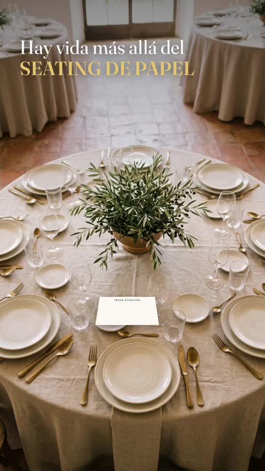 Seating Plan: guests find their table by scanning a QR